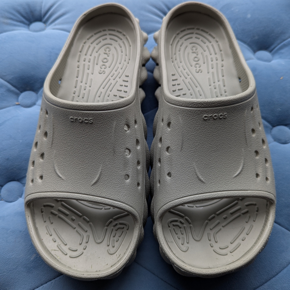 Gray Crocs ECO Slide Sandals